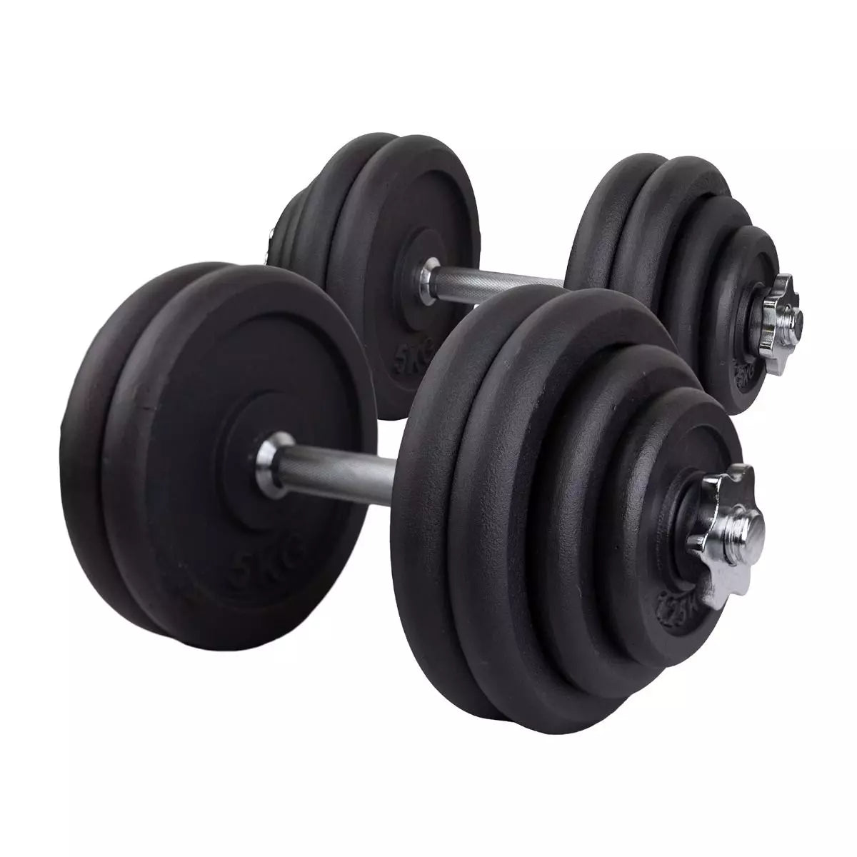 Säädettävä käsipainosetti - 2 x 29,5 kg rauta - Recoil