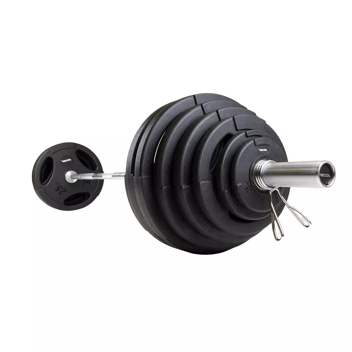 Recoil Levytankosarja 177,5 kg – PVC-pinnoitetuilla levypainoilla