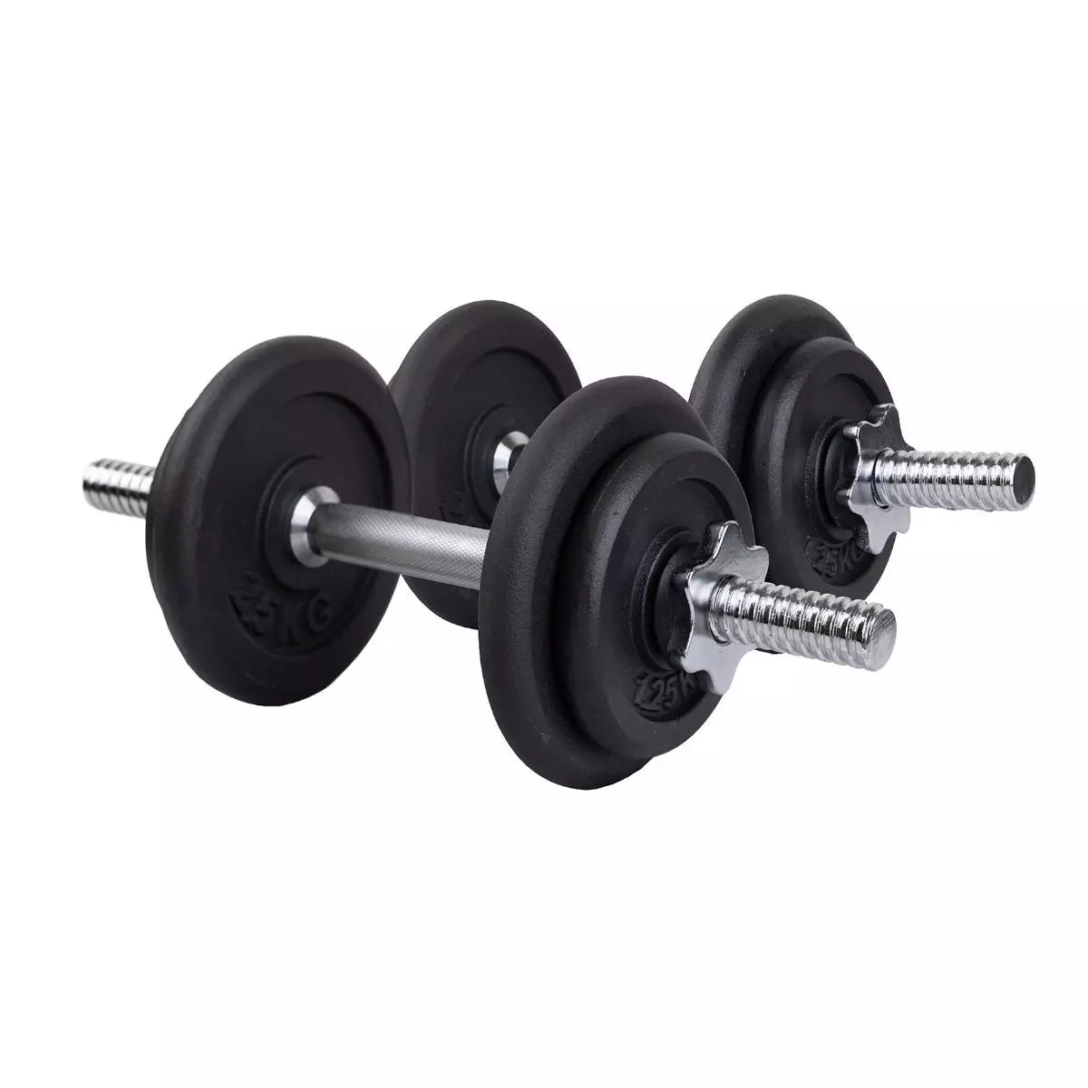 Säädettävä käsipainosetti - 2 x 9,5 kg rauta - Recoil