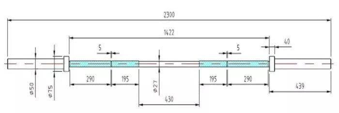Maastavetotanko 20 kg - Recoil