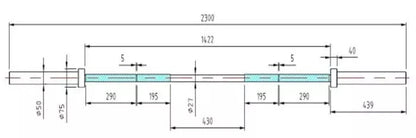 Maastavetotanko 20 kg - Recoil