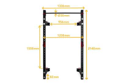 Taitettava Half Rack Silver  - Master Fitness
