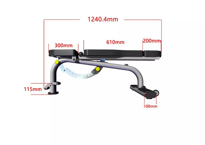 Säädettävä tasa-/vinopenkki Commercial – Recoil