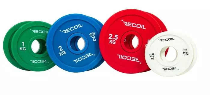 Korotuslevypainot Recoil Fractional - 0,5 - 2,5 kg, 50 mm