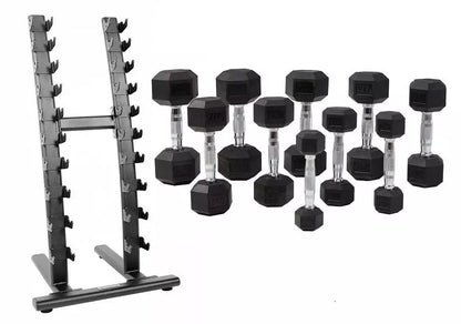 Hexagon-käsipainot 1–10 kg käsipainotelineellä - Recoil
