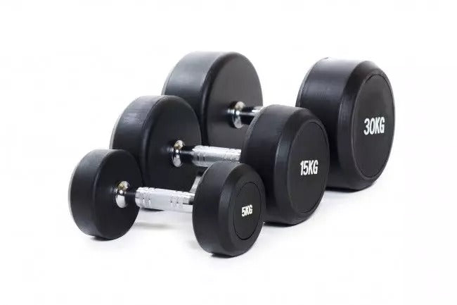 Kumitetut käsipainot 2,5 - 50 kg