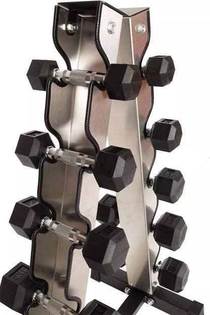 Hexagon-käsipainosetti 1–5 kg + Teline - Recoil