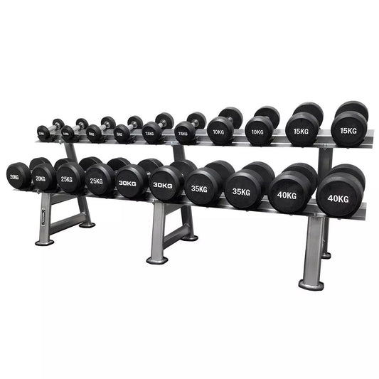 Recoil Käsipainosetti 10 paria telineellä (2,5–40 kg)