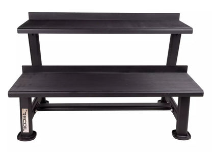 Teline hex-käsipainoille ja kahvakuulille – 2 tasoa – Recoil