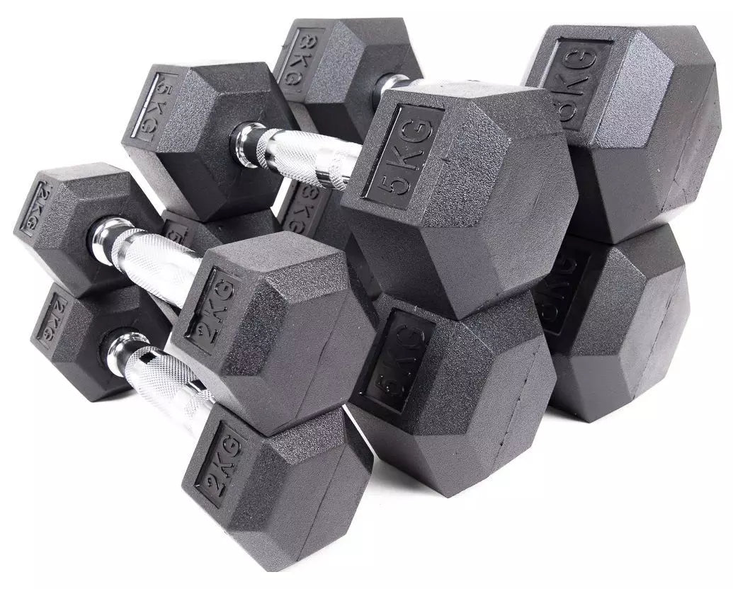 Hexagon-käsipainot 1–10 kg käsipainotelineellä - Recoil