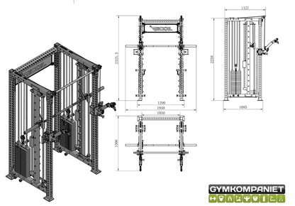 Multirack painopakalla R82 - Recoil