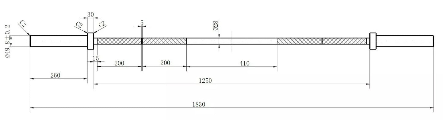 Painonnostotanko 183 cm - Recoil