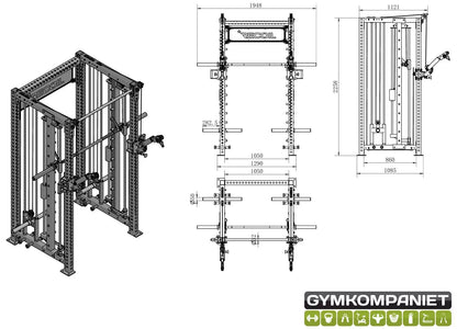 Säädettävä Multirack levypainoille R82 - Recoil