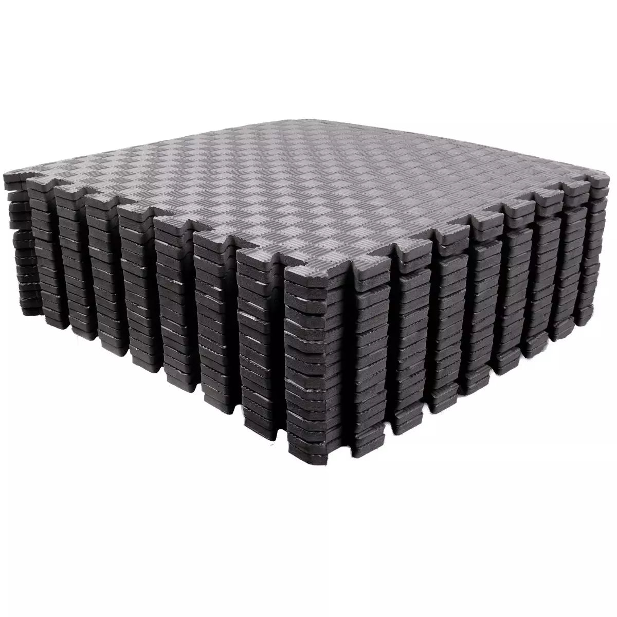 Palapelimatto EVA 50 x 50 x 1 cm, Musta – 16 palaa / 4 m²