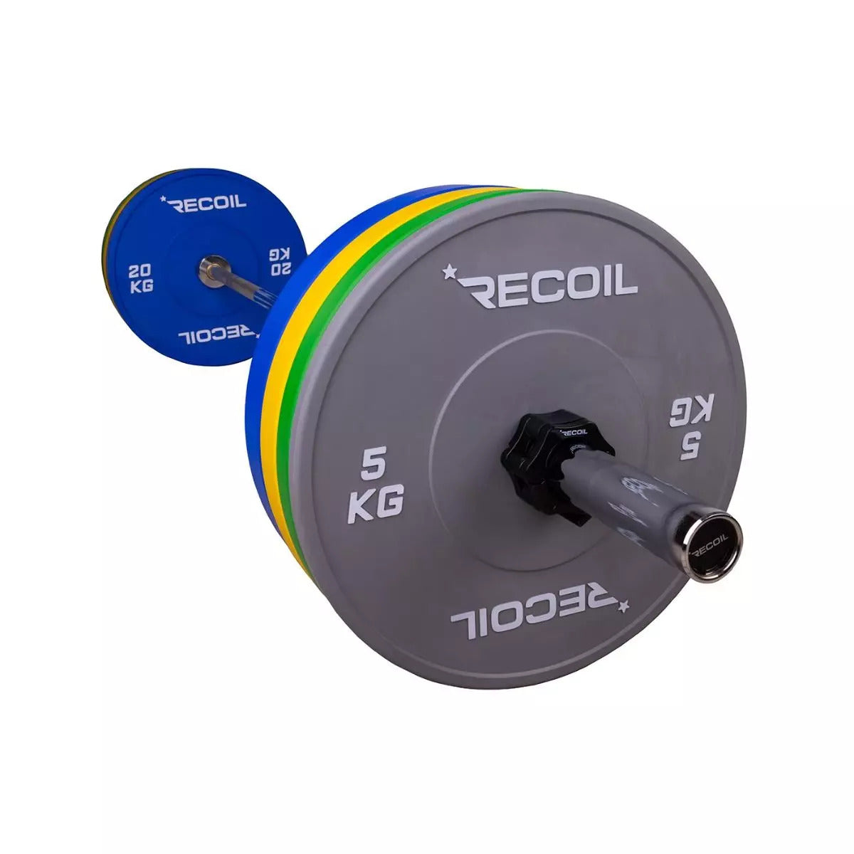 Recoil Levytankosarja 120 kg – Bumper Plates Pro (Värillinen)