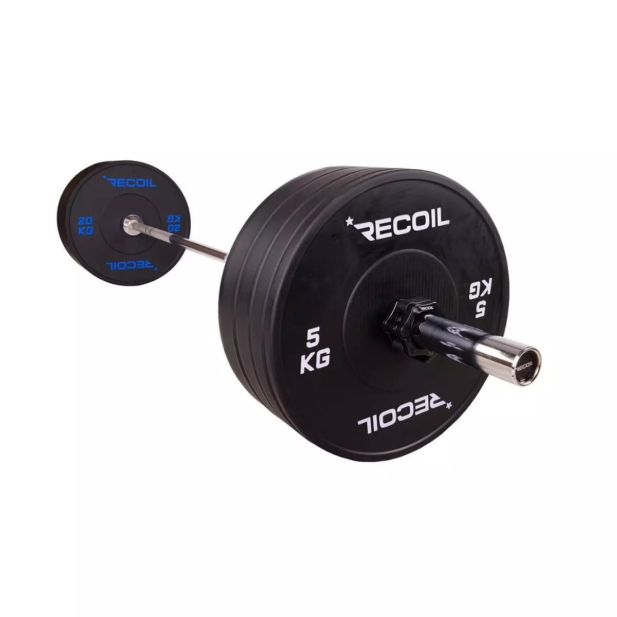 Recoil Levytankosarja 120 kg – Bumper Plates Pro (Musta)