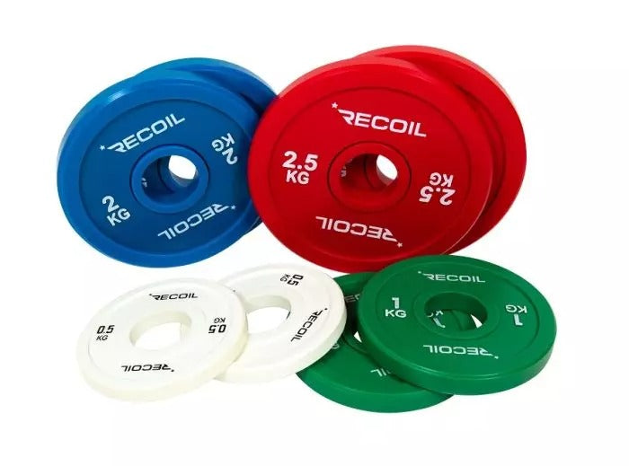 Korotuslevypainot Recoil Fractional - 0,5 - 2,5 kg, 50 mm