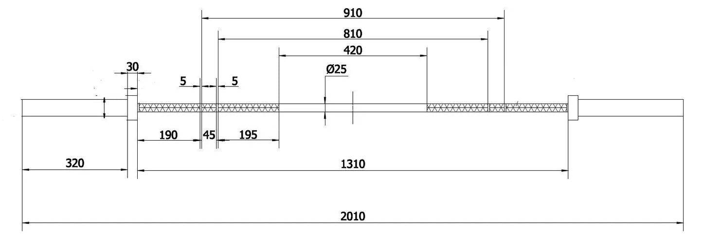 Painonnostotanko Bas 15kg - Recoil